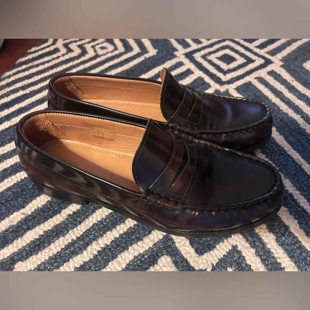 Alohas Rivet Loafers Brown Leather 40 9/9.5